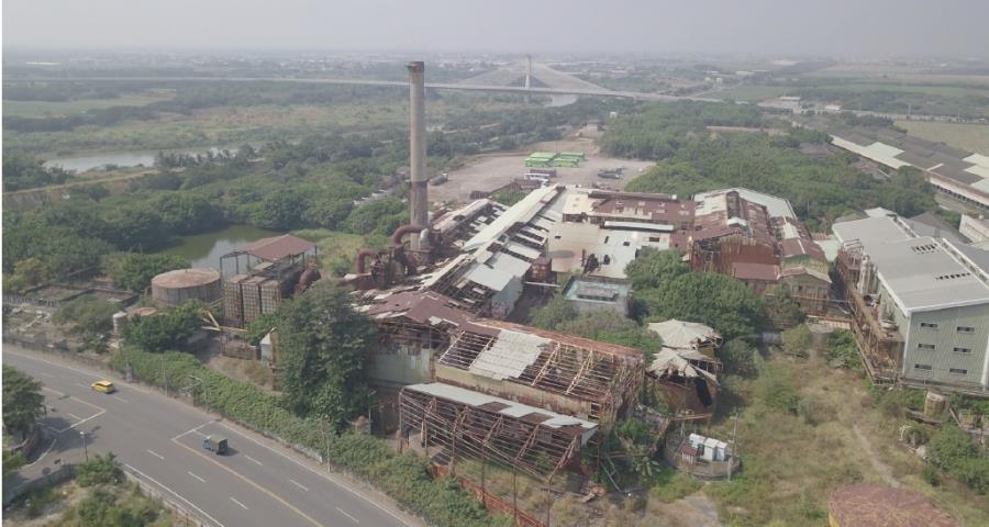 製糖工場鳥瞰圖（國立雲林科技大學提供）