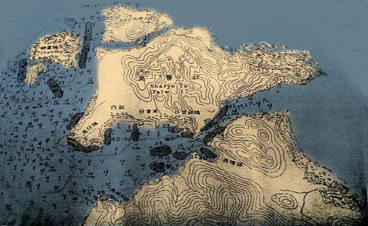 大正初年社寮島及周邊地區地圖（圖片來源：臺灣總督府《臺灣的水產》第四號，1912 年）
