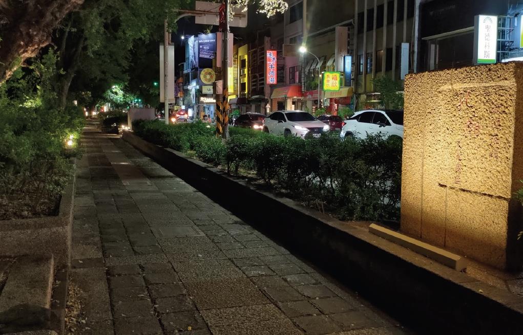 南門路部分改善後夜間景觀